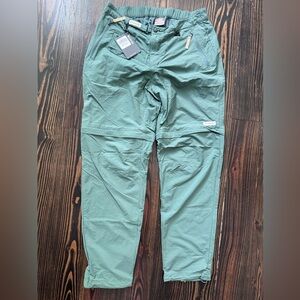 Kith x Columbia Olive Green PFG Zip Convertible Pants